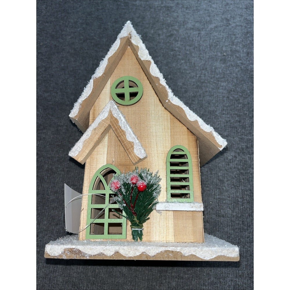 Holiday Lane Christmas decorations light up house 9.5 in tall